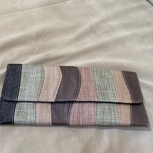 Clutch purse with strap